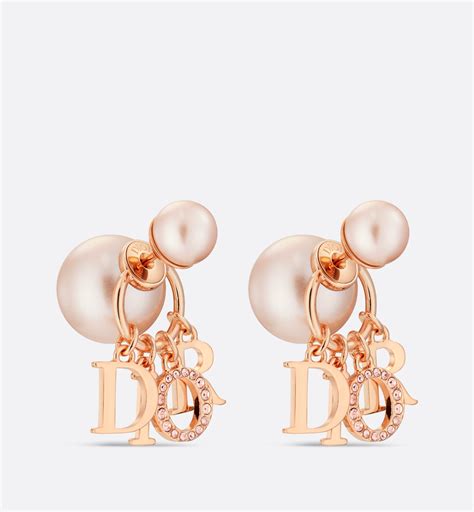 dior pink pearl earrings|christian dior vintage pearl earrings.